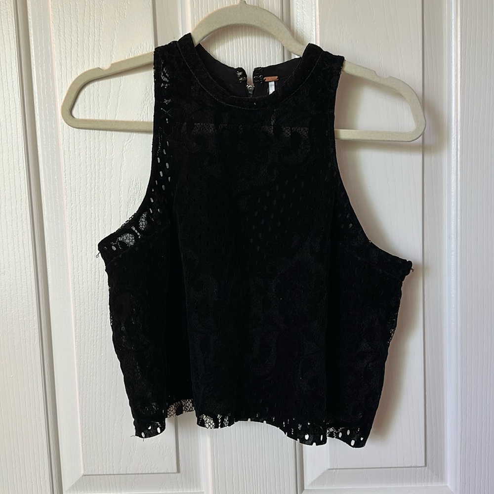 Velvet Lace Free People Crop Top Tank